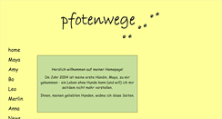 Desktop Screenshot of pfotenwege.de
