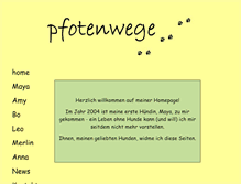 Tablet Screenshot of pfotenwege.de